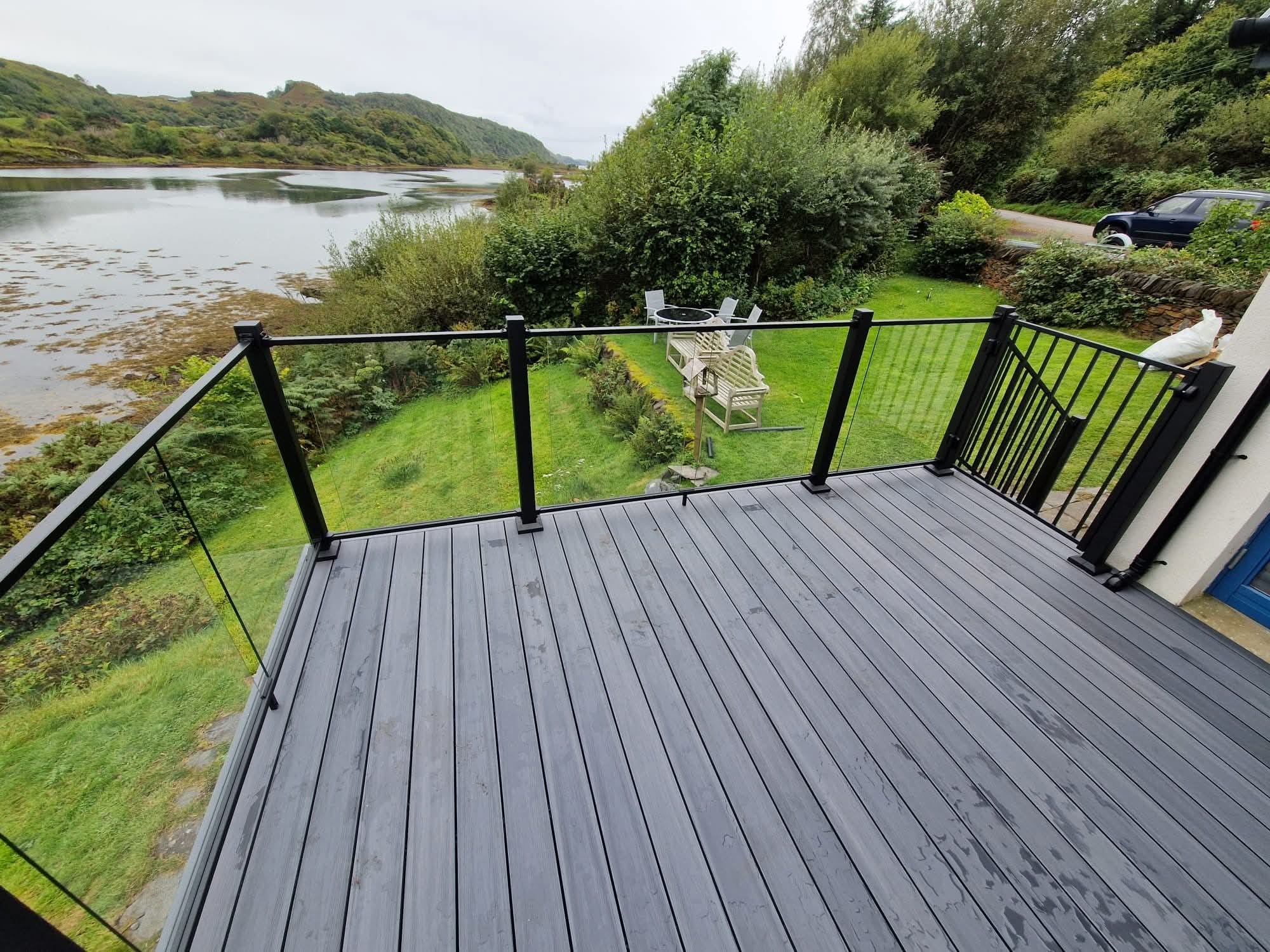 Decking installation project 6 in Scotland - Professional decking by Glenhaus Garden Rooms